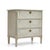 A beautiful chest of drawers – Gustavian through and through. Painted in a soft gray with arched decoration in a...