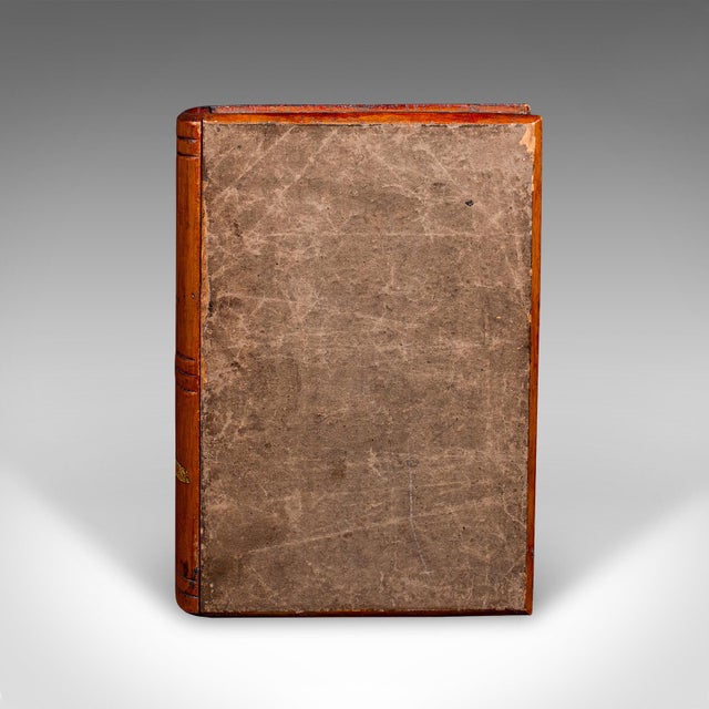 Early 20th Century 1910's Antique Book Safe Disguise Volume Storage Box For Sale - Image 5 of 10