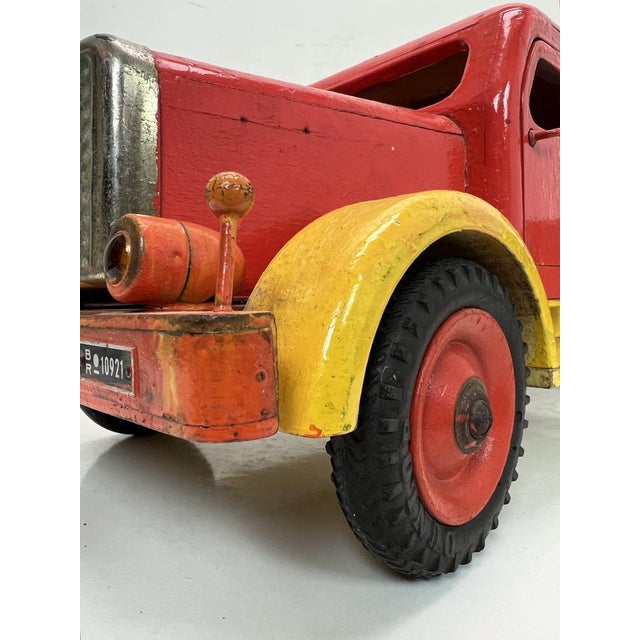 Vintage Wooden Toy Truck attributed Bigge, Germany, 1950s For Sale - Image 4 of 18
