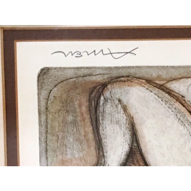 1960s 1960's Vintage Original Colored Etching by Irving Amen For Sale - Image 5 of 8