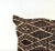 Black 2000s Boho Black and Cream Woven Throw Pillow For Sale - Image 8 of 9