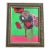 Contemporary Original Abstract Pop Art Floral Still Life Painting For Sale