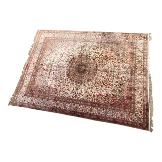 Art Deco Silk Persian Rug 9 X 12 For Sale