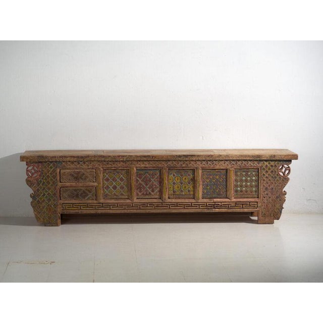 Chinese Carved Gansu Sideboard by Amaru For Sale - Image 6 of 15