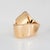 Contemporary Vhernier Abbraccio Ring 18k Rose Gold Sz 6 Sculpted Cocktail Jewelry Signed For Sale - Image 3 of 10