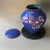 Blue Vintage Cloisonné Enamel Geometric Polka Dot Lidded Jar / Tea Caddy For Sale - Image 8 of 9