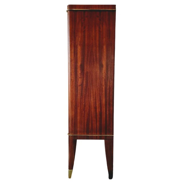 1920s De Coene Freres Belgian Art Deco Display Case, Cocktail Bar, Vitrine , Curio Cabinet "Voltaire" For Sale In San Diego - Image 6 of 9
