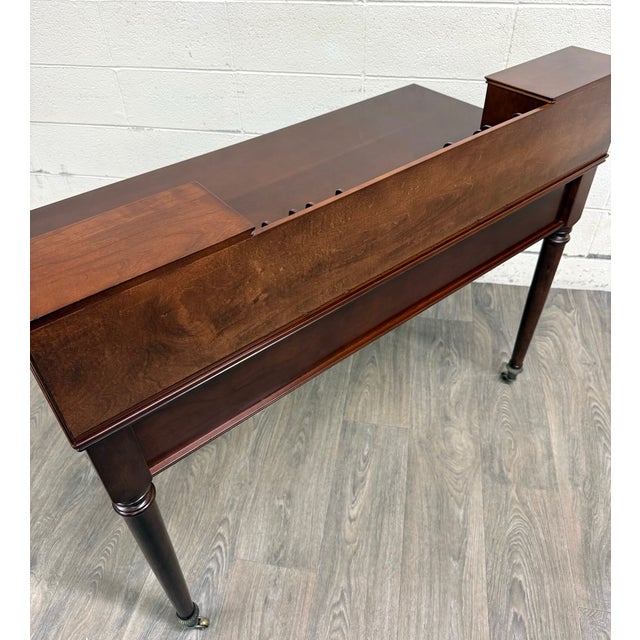 Vintage Bombay Company English or Georgian Revival Style Mahogany Writing Desk For Sale - Image 12 of 12