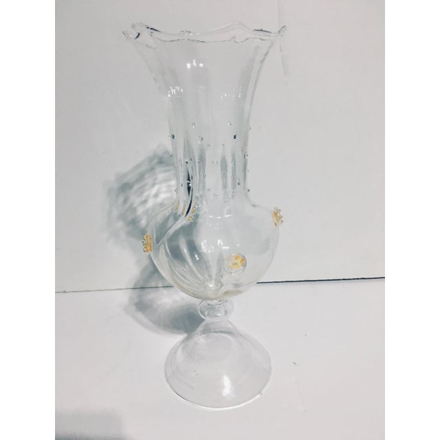 1950s 1950s Antonio Salviati Style Glass Vase For Sale - Image 5 of 5