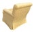 2010s Nancy Corzine Alistair English Roll Arm Lounge Club Chair in Yellow Matelasse Fabric For Sale - Image 5 of 6