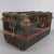 A large and magnificent antique metal travel trunk. This piece is a very rare model, "the britannia" (britannia trunk), an...
