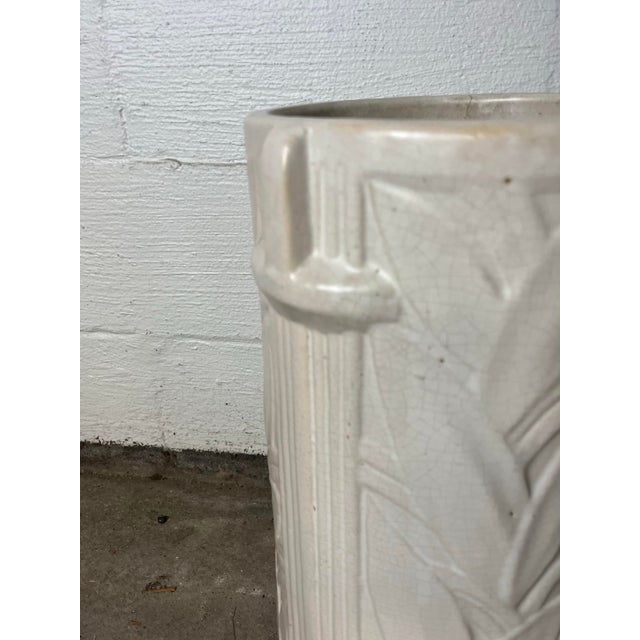 Mid-Century Modern 1940s McCoy Glazed Pottery Umbrella or Stick Stand For Sale - Image 3 of 8