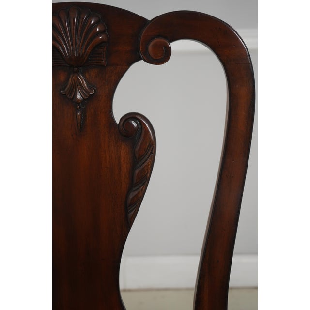 Set of 6 Maitland Smith Georgian-Style Mahogany Dining Chairs For Sale - Image 16 of 18