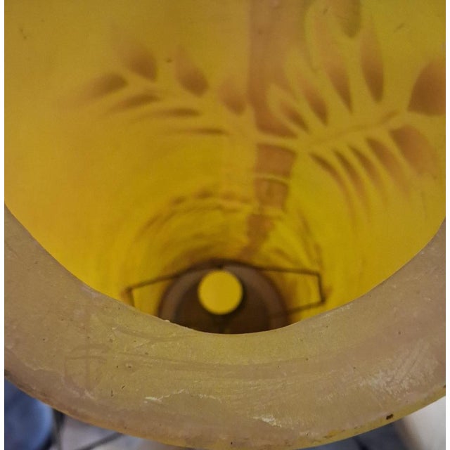 1970s Large Vintage Tropical Style Sculptural Floor Lamp, 1970s For Sale - Image 5 of 8