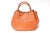 Modern 1970's Orange Leather and Gold Plated Tassel Hand Bag by MCM Germany For Sale - Image 3 of 10