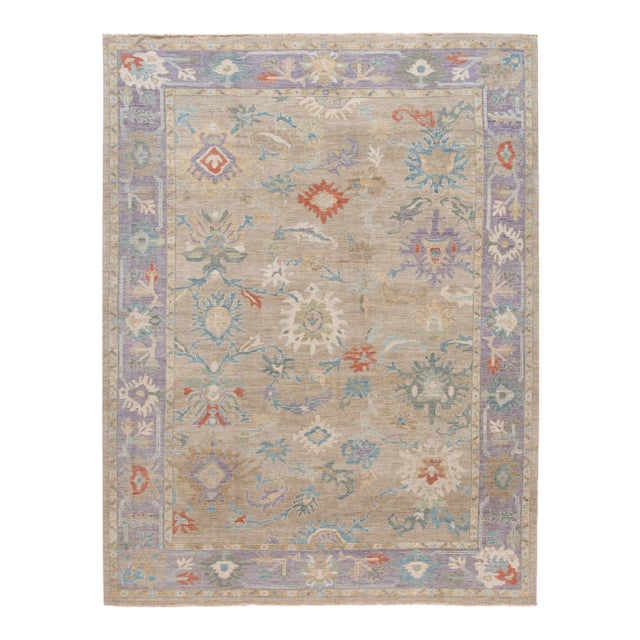21st Century Modern Sultanabad Wool Rug For Sale