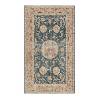 Vintage Turkish Rug With Florals and Pictorial Medallions, From Rug & Kilim For Sale