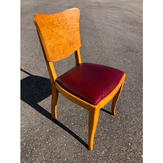 Art Deco Chairs and Table, 1930s, Set of 7 For Sale - Image 12 of 14