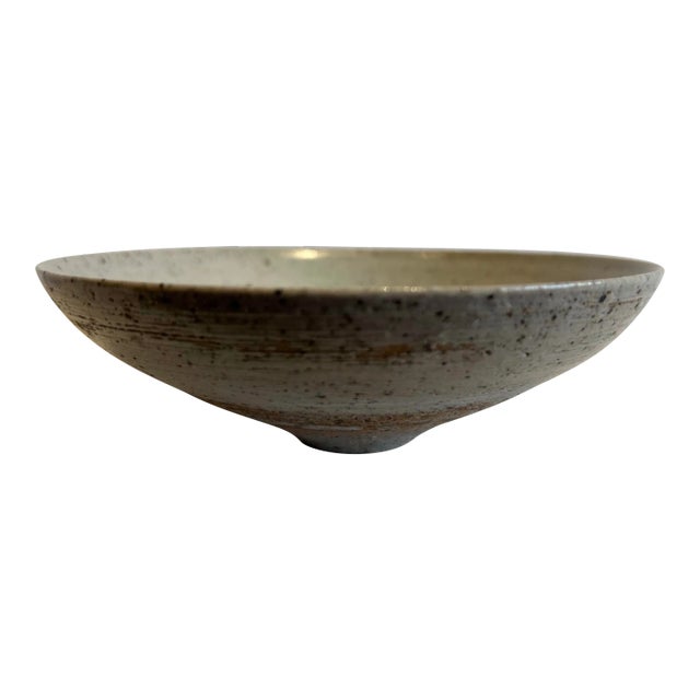 Minimalist Hand Build Low Bowl Made in Ceramic For Sale