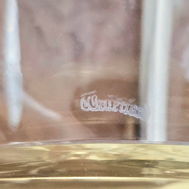 Late 20th Century Waterford Crystal Kylemore Ginger Jar Table Lamp With Original Shade For Sale In San Francisco - Image 6 of 15