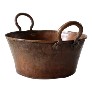 Antique Hammered Copper Kettle Pot