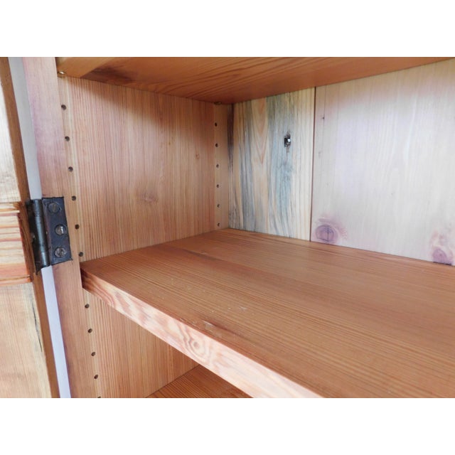 Custom Hand Crafted Shaker Style White Pine Chimney Storage Cabinet 22"w X 72"h For Sale - Image 11 of 17