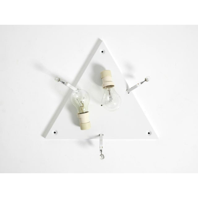 Postmodern Murano Glass Triangle Ceiling Lamp from Sylcom, Italy, 1985 For Sale - Image 18 of 18