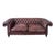Fleming & Howland Handmade Chesterfield Leather Sofa For Sale