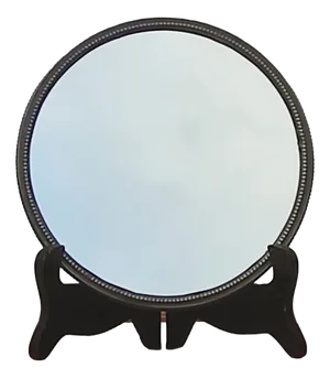 Vintage Round Mirror on Tripod Stand