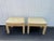 Pair of Silk Parson Ottomans or stools. Gingham silk upholstery covers the pair. Do not need a recover. Details Similar...