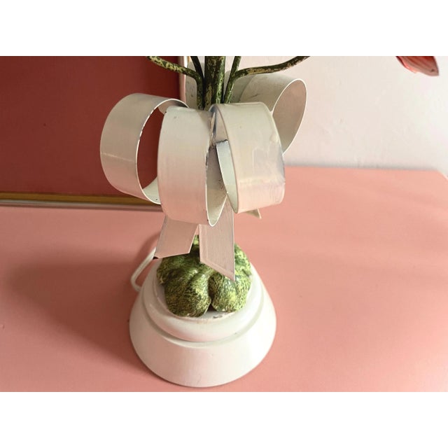 Italian Flower Bouquet Lamp & Shade, C1960 For Sale - Image 15 of 18