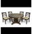 Elevate your space with this exquisite Empire Revival center table, masterfully crafted with a richly veined dark marble...