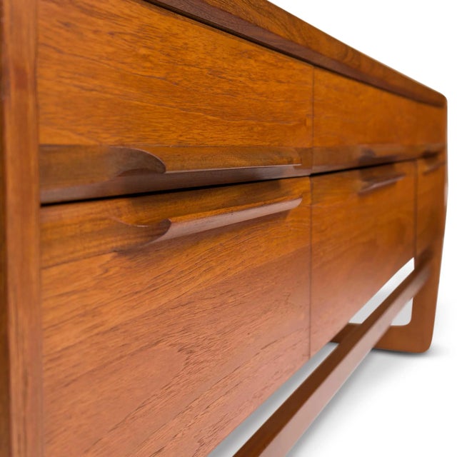 Vintage Mid-Century G-Plan Lowboy Dresser With Vanity For Sale In San Francisco - Image 6 of 12