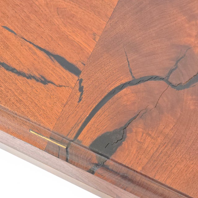 Sienna Mexports by Susana Molina Mesquite Wood and Iron Console Table For Sale - Image 8 of 17