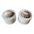 1970s Fitz and Floyd Hand-Painted Seashell Ceramic Canisters-a Pair For Sale