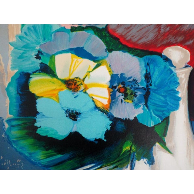 Claude Hemeret, Table d'été, Lithograph For Sale - Image 6 of 8