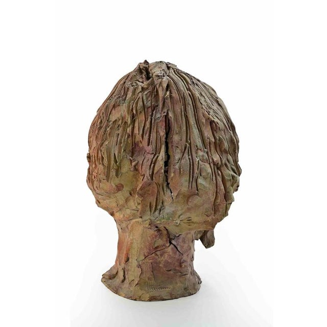 Sirio Pellegrini, Portrait Sculpture, 1960s, Terracotta For Sale - Image 3 of 5