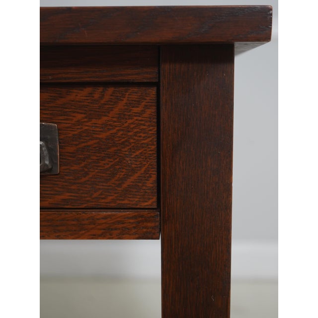 Stickley Mission Oak 2 Drawer Desk For Sale In Philadelphia - Image 6 of 18