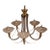 Vintage Murano-Style Glass Five-Light Chandelier For Sale