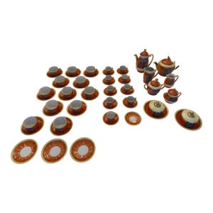 Antique European Porcelain Coffee & Tea Service, Circa 1900, 54-Piece Set