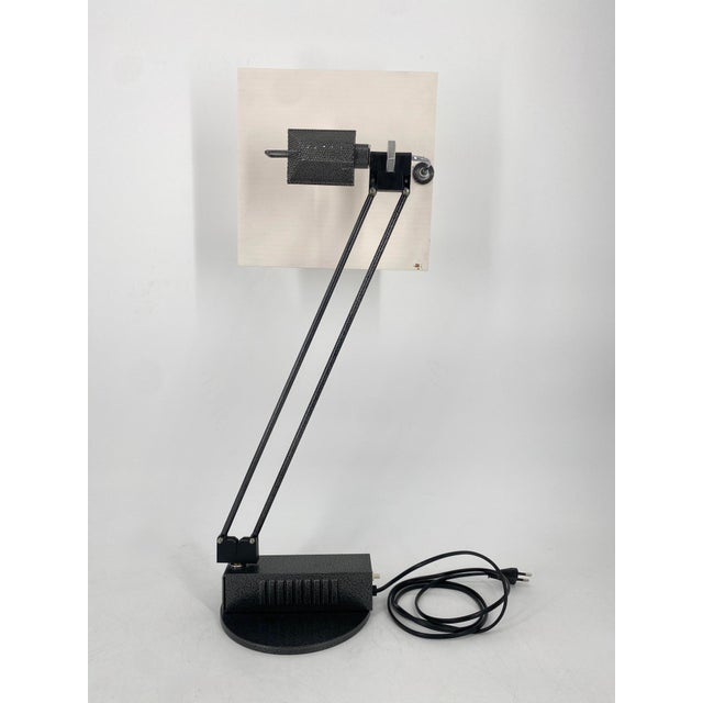 Contemporary Postmodern W. O. Table Lamp by Sacha Ketoff for Aluminor, France, 1985 For Sale - Image 3 of 18