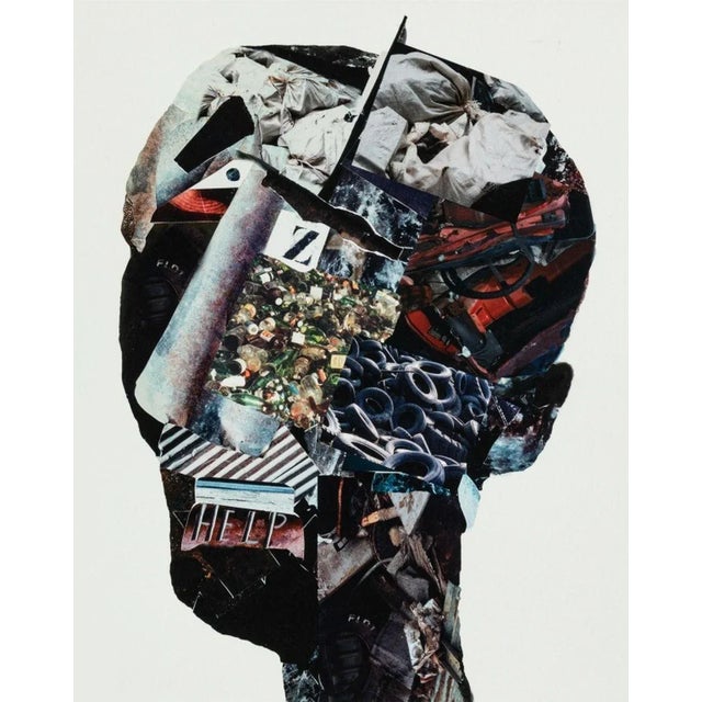 Anne Sager (American, 1930-2024), "Angst", Chromogenic Print on Paper, photo collage composition in the silhouette of a...