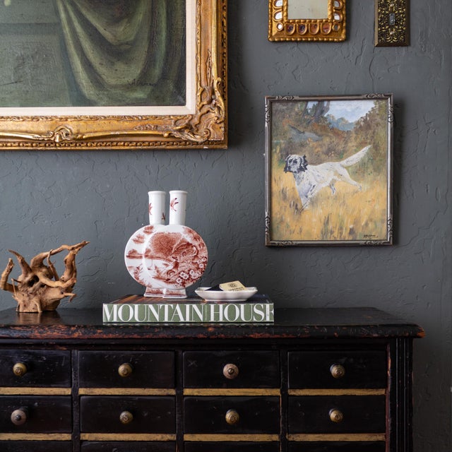 Wood Painting of an English Setter Pointer Hunting Dog in the Field For Sale - Image 7 of 11