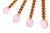 2020s Contemporary Pale Pink Amber Beaded Glass Stirring Spoons - Set of 8 For Sale - Image 5 of 6