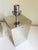 Silver 1970s Habitat Modernist Polished Aluminum Lamps, a Pair, Attributed For Sale - Image 8 of 10