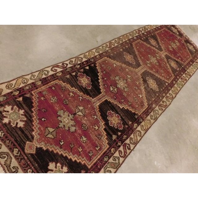 1940s 1940s Hand Made Persian Rummer. 3'x 9'6" For Sale - Image 5 of 13