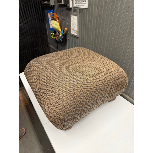 Donghia Vintage Donghia Custom Upholstered Club Chair & Matching Ottoman, Circa 1990’s For Sale - Image 4 of 6
