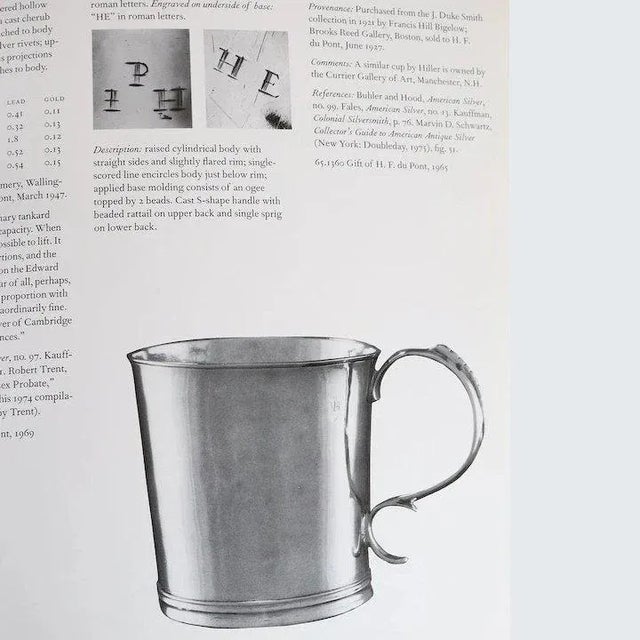 1990s Vintage American Silver at Winterthur by Ian M. G. Quimby Book For Sale - Image 5 of 10