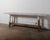 Rustic Vintage Console Table With Distressed Whitewashed Finish For Sale - Image 4 of 7