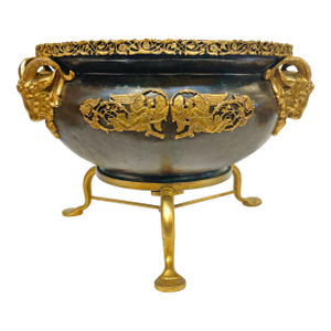 An American Gilt & Patinated Bronze Jardiniere